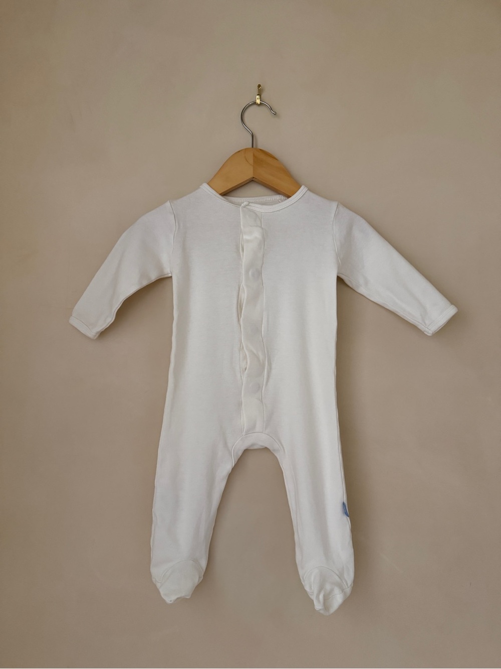 Magnetic Me White Organic Cotton Footie